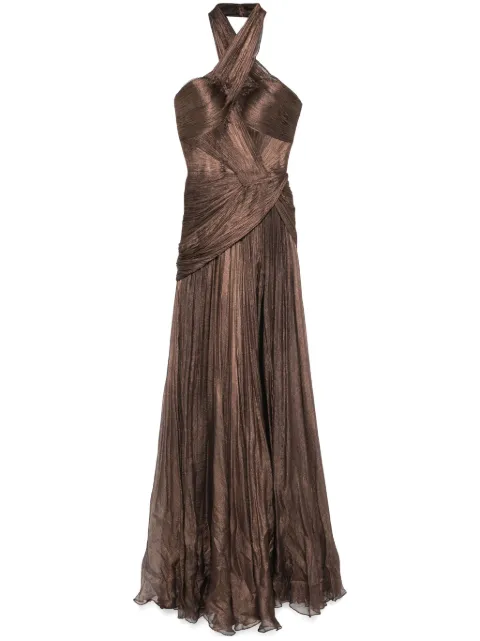 Iris Serban Floris maxi dress Brown FLORIS