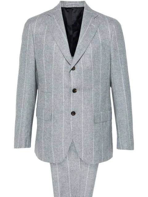 Eleventy striped suit Grey J75ABUD01TES0J06908