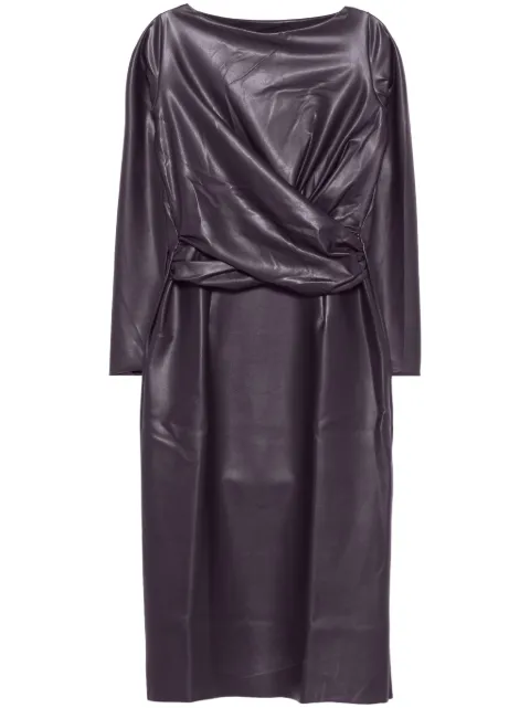 CHIARA BONI La Petite Robe Camelia midi dress Purple ABCCAMELIABS