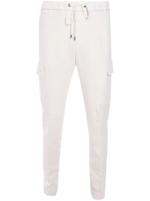Peserico logo-plaque track pants Neutrals R54156J00N00853