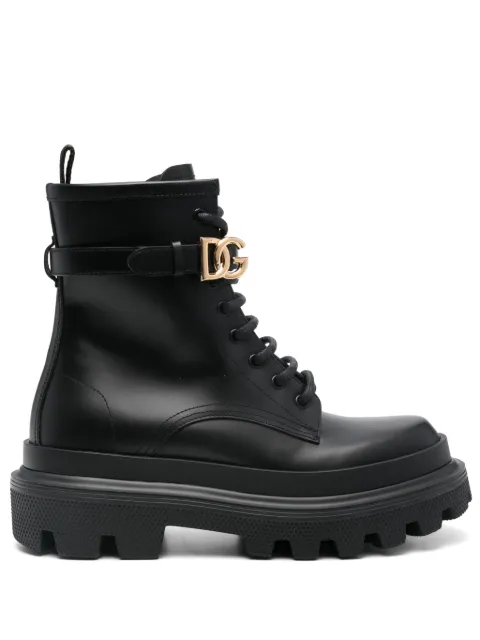 Dolce & Gabbana logo-buckle boots Black CT1057AB640