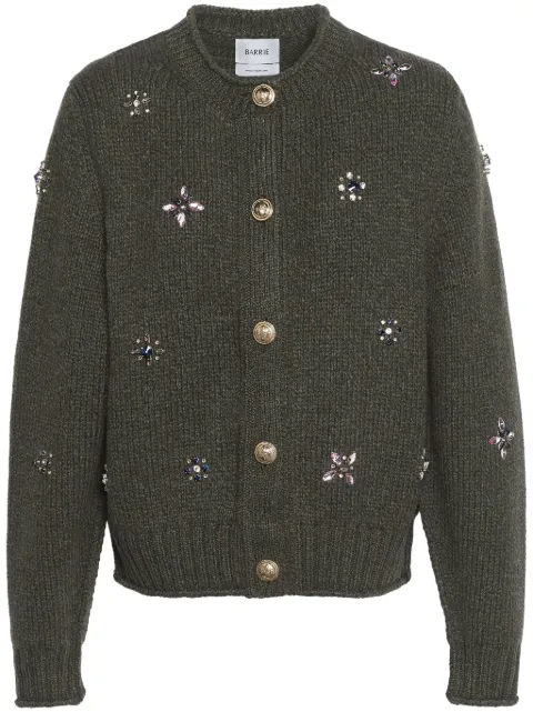 Barrie embroidered cashmere cardigan Green C222210