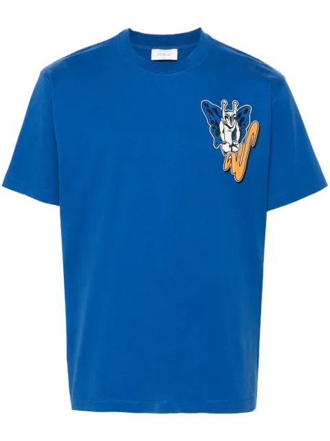 Off-White Gang Skate T-shirt Blue OMAA027F24JER0064584