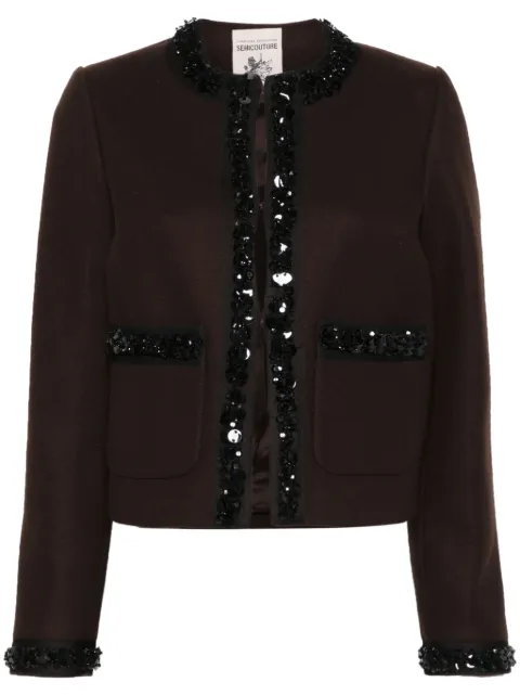 Semicouture Iryna jacket Brown S4WV01