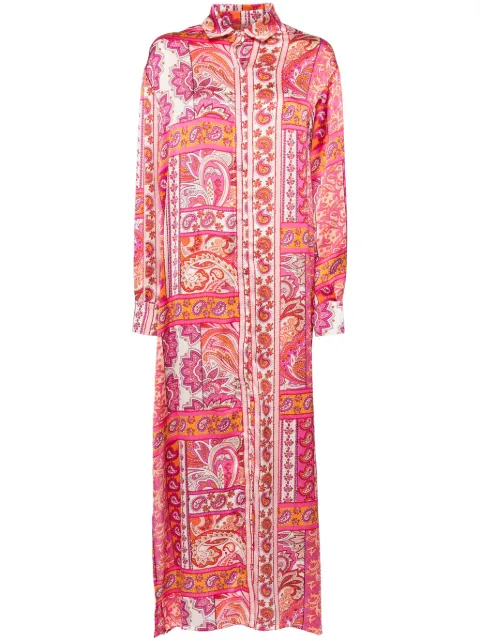 Bambah button down dress Pink BMBL2505