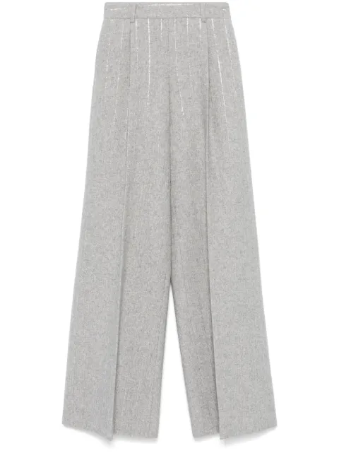 Ermanno Scervino pinstriped bootcut trousers Grey D456P322GVW