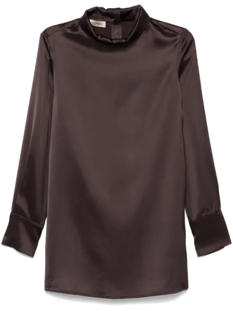 Gentry Portofino satin shirt Brown W24GD206TA
