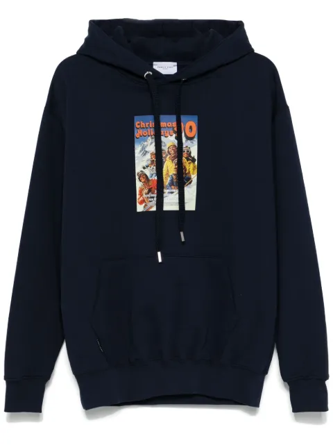 Family First graphic-print hoodie Blue HF2408