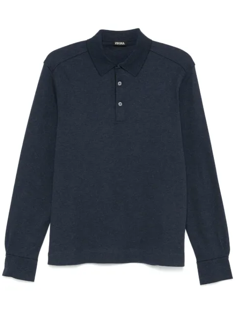 Zegna jersey polo shirt Blue E739UE394A8