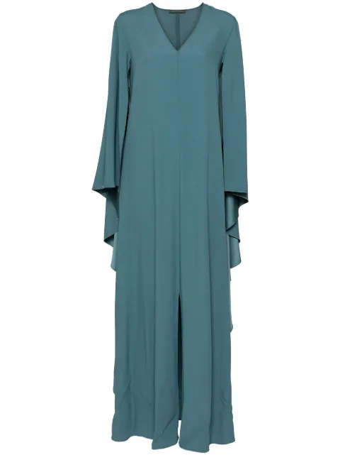 Alberta Ferretti crepe kaftan Blue A04476618