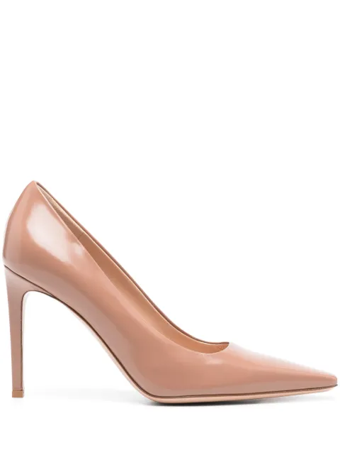 Gianvito Rossi 95mm Lindsay pumps Brown G2221495RICTOK