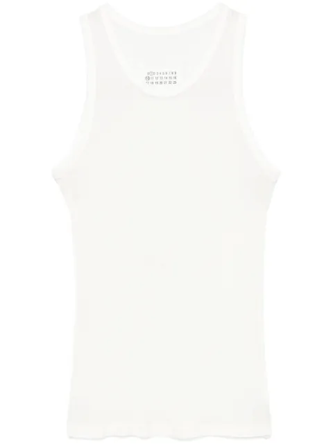 Maison Margiela silk tank top White S51NL0044M20041