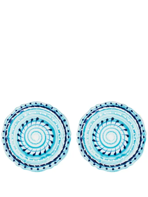 AQUAZZURA CASA Alegria dinner plates (set of two) Blue ALGDIPX2RTNMBLU00