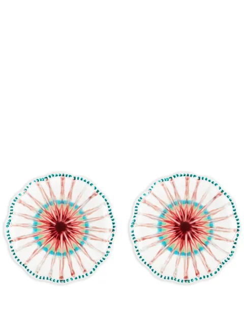 AQUAZZURA CASA Alegria dessert plate (set of two) White ALGDEPX2RTNCORU00