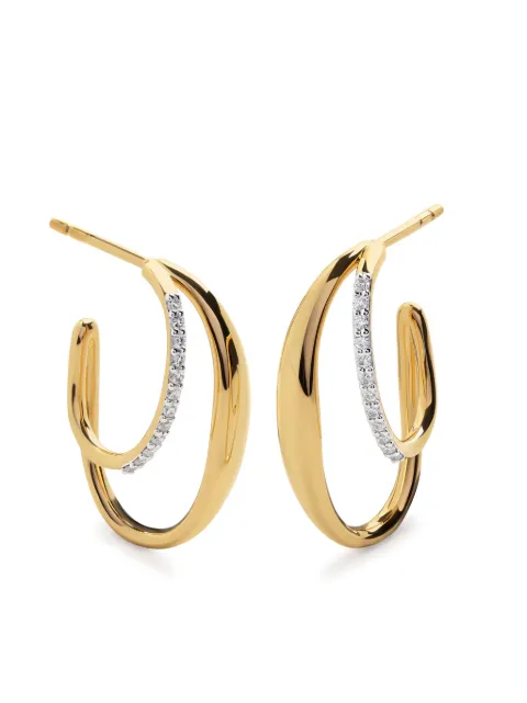 Monica Vinader Nura Medium earrings Gold GPEANUMHLGD