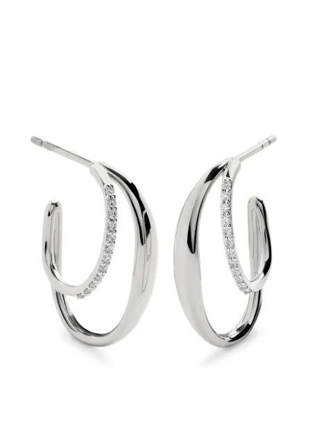 Monica Vinader Nura Medium earrings Silver SSEANUMHLGD