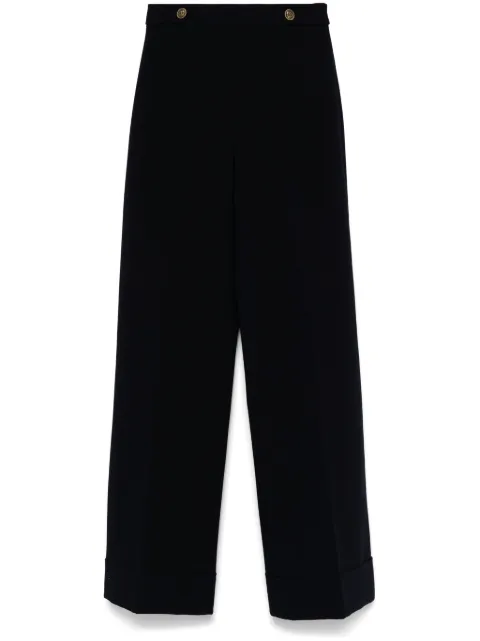 TWINSET cady high-waist trousers Blue 242TT2101