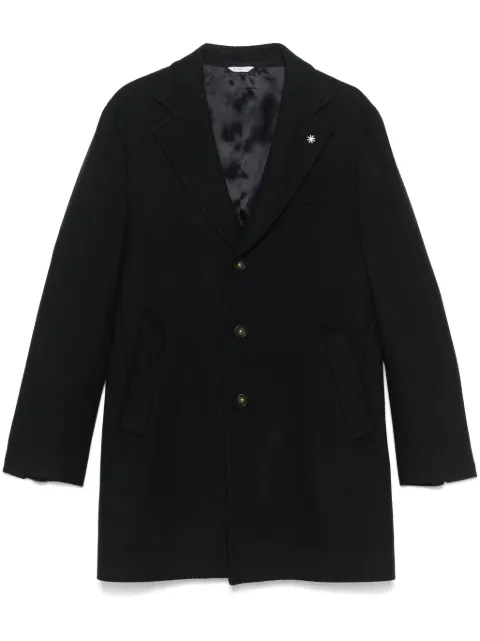 Manuel Ritz geometric-pattern coat Blue 3732C4448243724