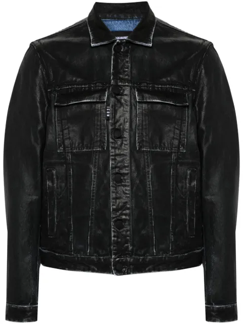 DSQUARED2 garment-dyed jacket Black S79AM0067S30839
