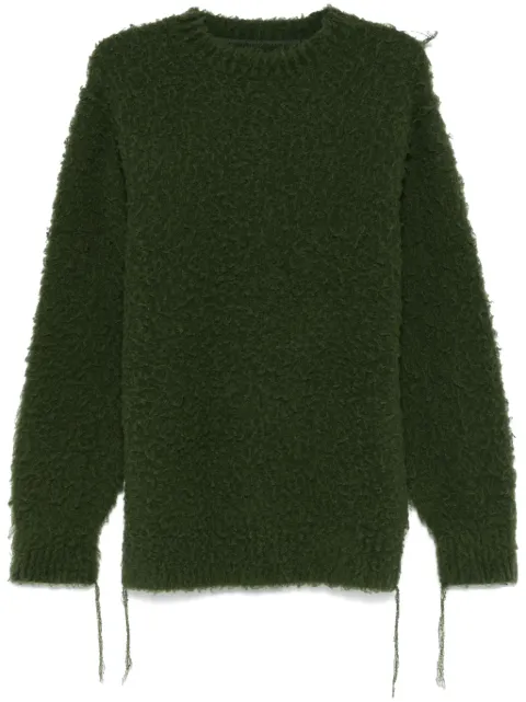 sacai pilled sweater Green 2403458M