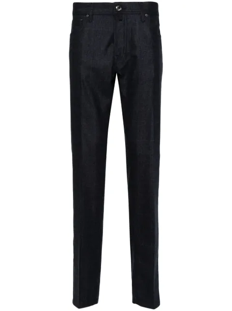 Jacob Cohën Prince of Wales check trousers Blue UQW0401S4232