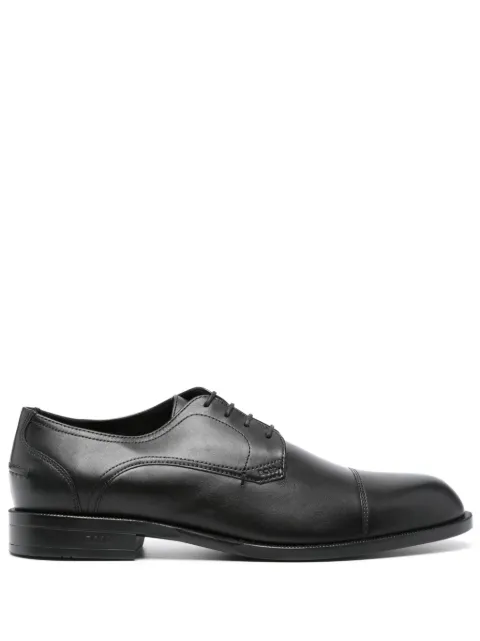 BOSS logo-debossed derby shoes Black 50523070