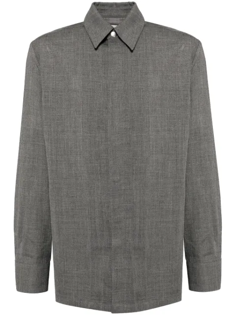 Jil Sander felted wool flannel shirt Grey J21DL0196J40201037