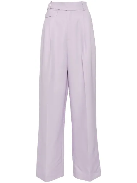 Dice Kayek wide-leg tailored trousers Purple PF24P329
