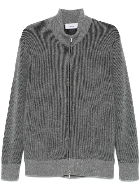Lardini ribbed cardigan Grey IVLMML374IV63011