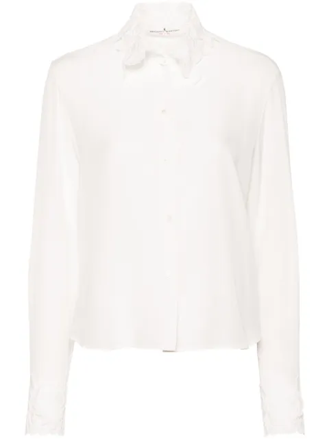 Ermanno Scervino lace-collar shirt Neutrals D452K317FKE