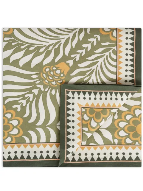 La DoubleJ medium Tudor tablecloth Green TBC0002LIN001TDR03GR01
