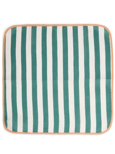 La DoubleJ large Riviera napkins (set of two) Green NAP0010LIN001RIV07GR02