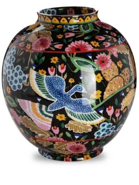 La DoubleJ small Bubble vase (14 x 16.5 cm) Black VAS0022CER001COL06BL01