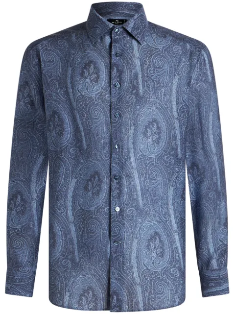 ETRO paisley-print shirt Blue MRIB001599SA963