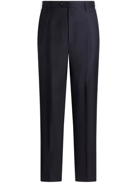 ETRO pleated trousers Blue MREA002299TU2H5