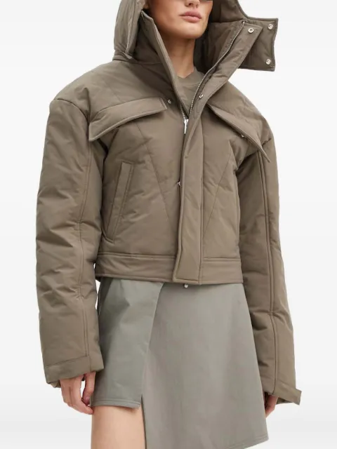 HELIOT EMIL hooded puffer jacket Green PREAW24W02132