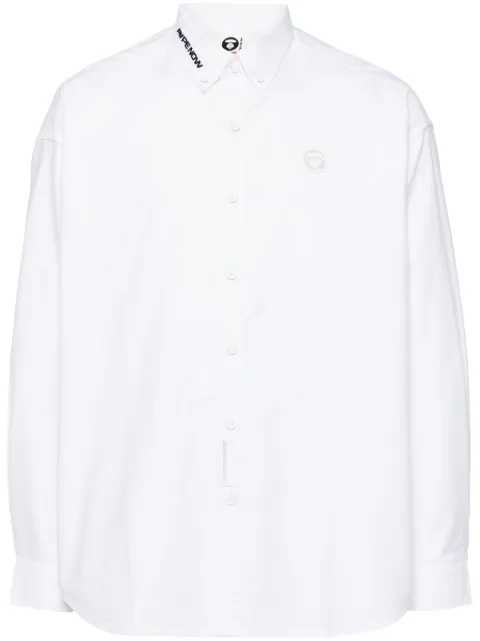 AAPE BY *A BATHING APE® logo-patched shirt White AST8496XXN