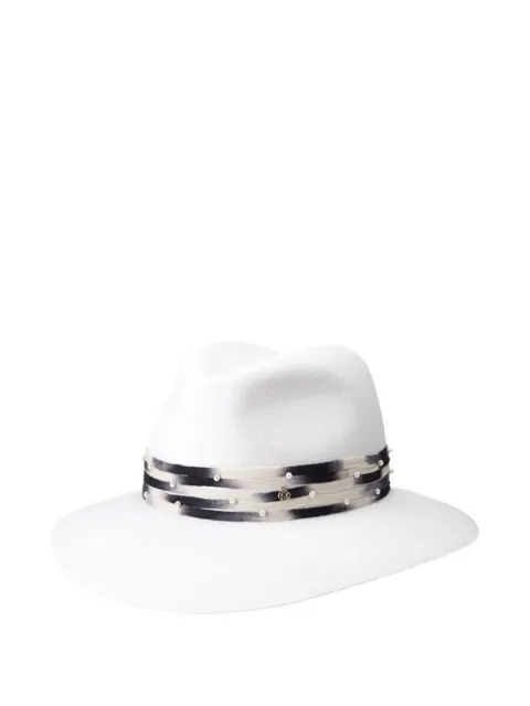 Maison Michel pearl-embellished hat White 1002167001