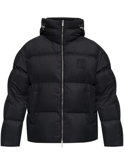 Off-White logo puffer jacket Black OMEJ002C99FAB0011010