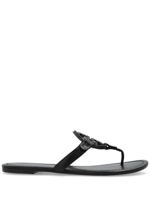 Tory Burch leather slides Black 161424