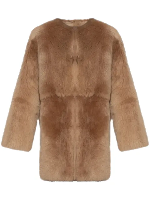 Fabiana Filippi shearling jacket Neutrals PLD224F747L0120000