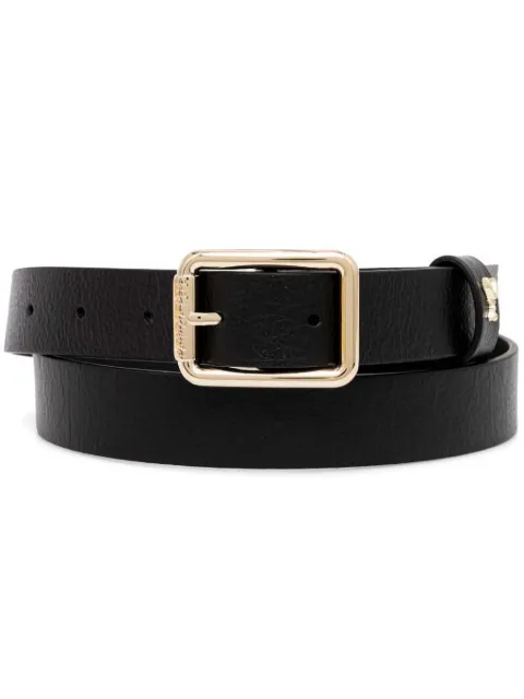 Patrizia Pepe logo buckle belt Black CW6408L001