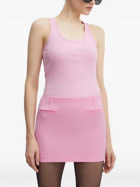 Patrizia Pepe ribbed tank top Pink 8M1617J216