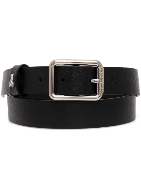 Patrizia Pepe logo buckle belt Black CW6408L001