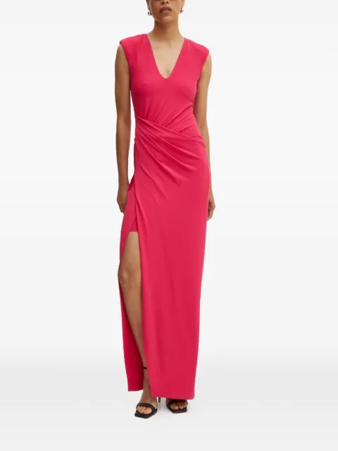 Patrizia Pepe V-neck split maxi dress Pink 8A1333J113
