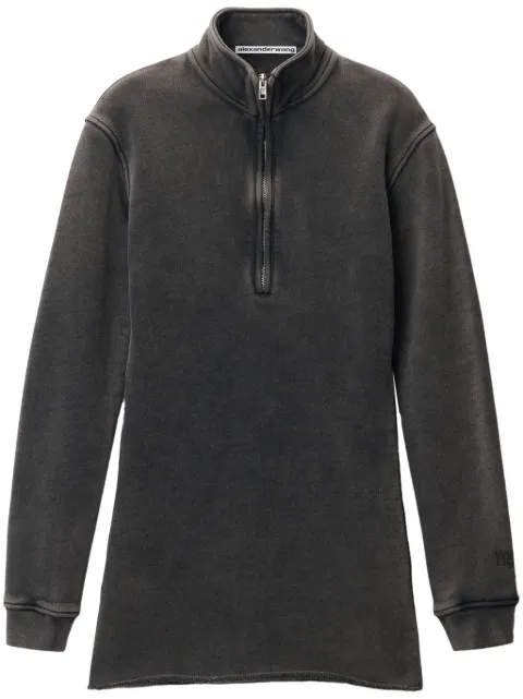 Alexander Wang half-zip mini dress Grey 4CC4246282