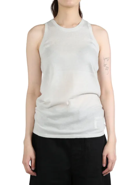 Frenckenberger cashmere tank top Neutrals W24102A