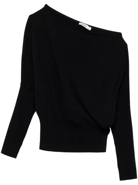 SIMKHAI Lavina off-shoulder sweater Black SI2011K