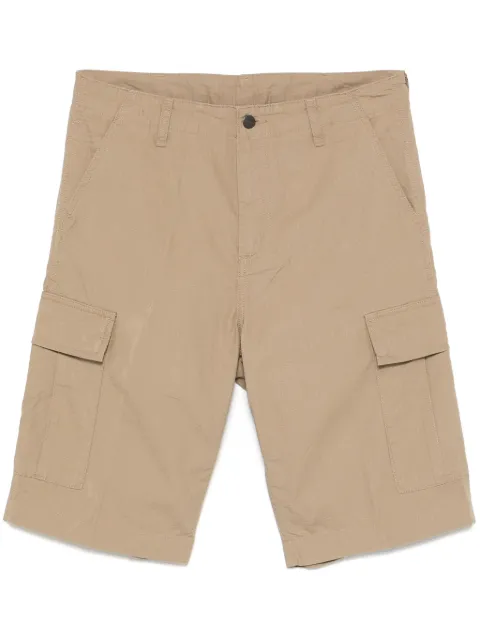 Carhartt WIP logo-patch cargo shorts Brown I028246