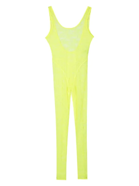 Maison Close Flashback Néon open-back catsuit Yellow 562718